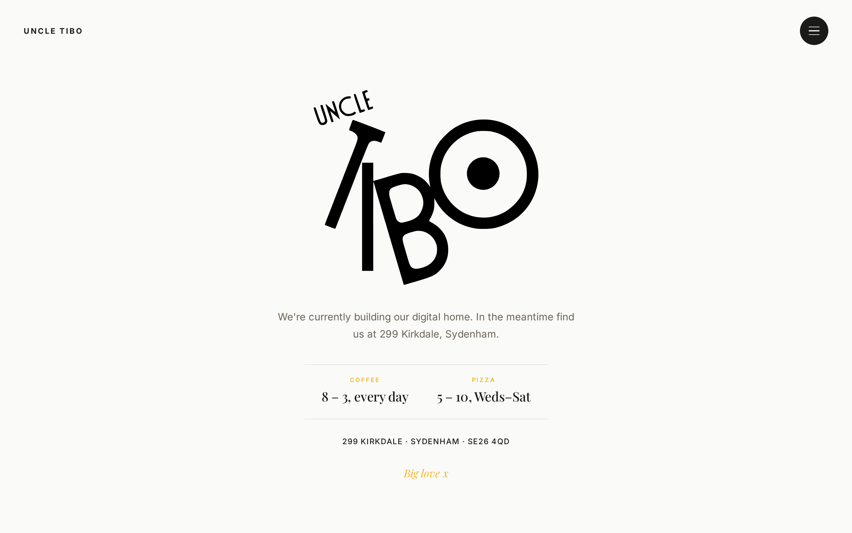 Uncle Tibo · coming-soon page