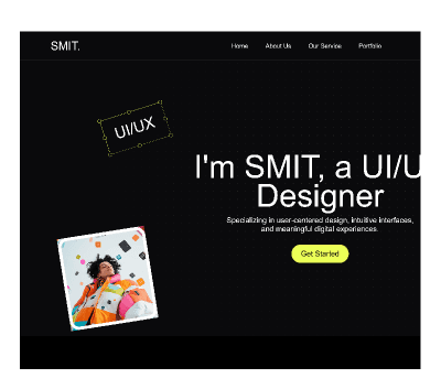 SMIT Portfolio template preview